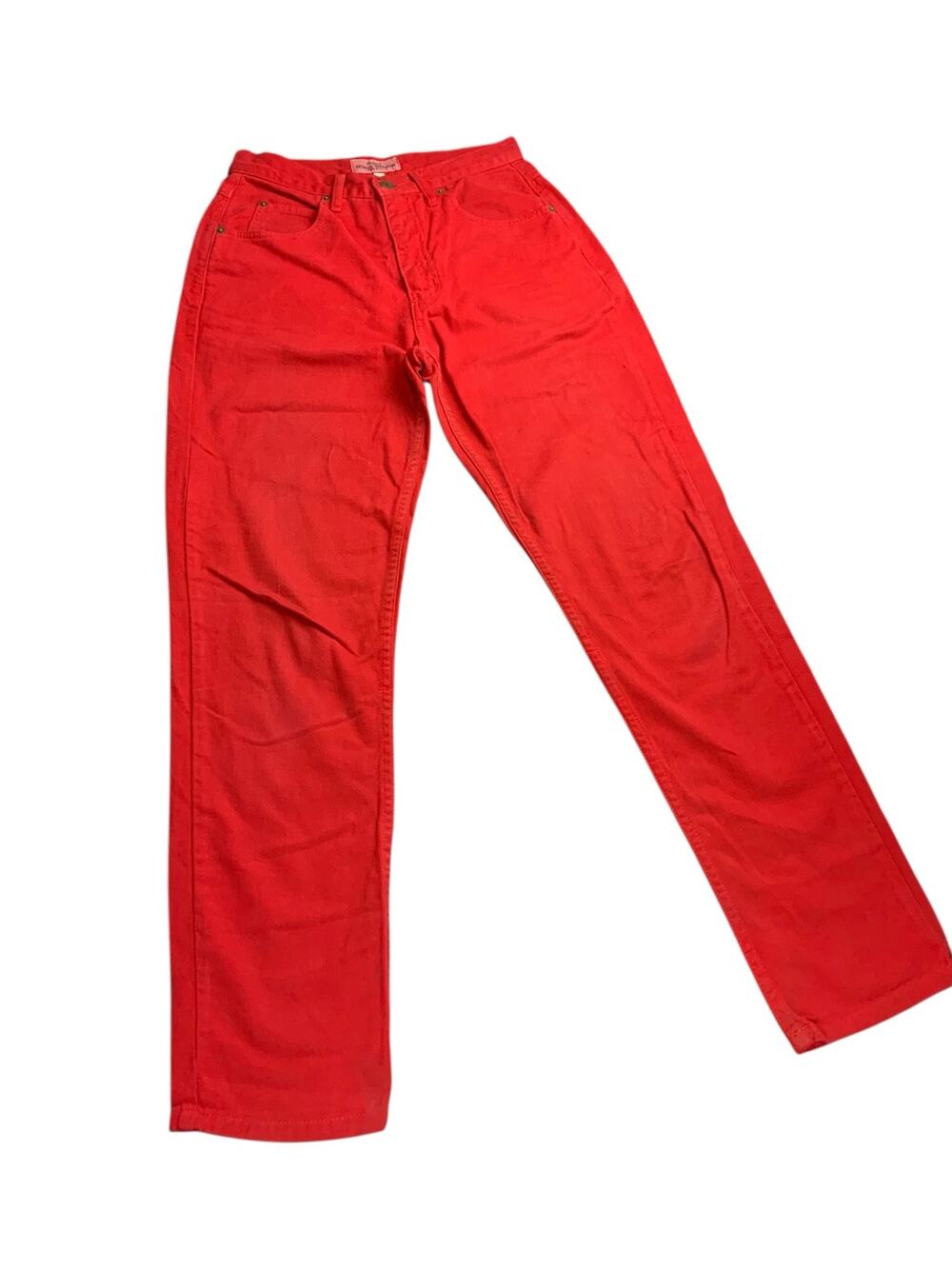 Vintage Guess Georges Marciano Red Jeans Womens 28 High Rise USA 80s 90s